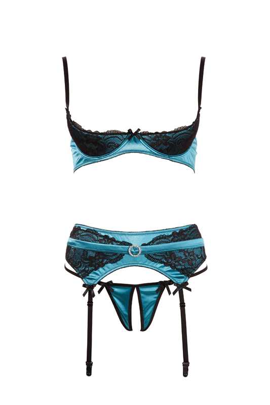 Hebe-/Straps-Set, petrol/schwarz - vergleichen und g&uuml;nstig kaufen