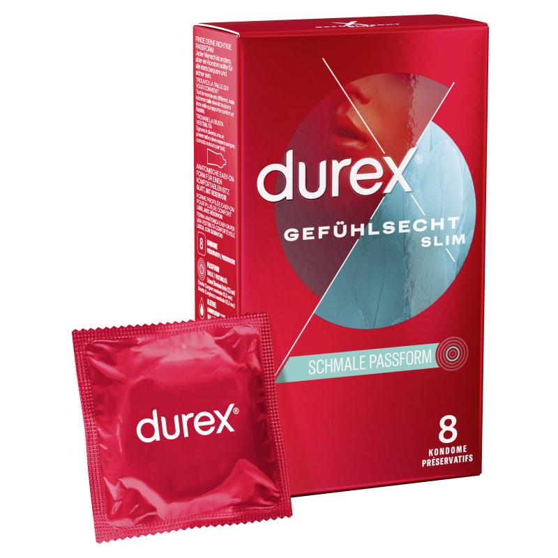 Durex 8 Gefühlsecht Slim Kondome 52,5 mm - vergleichen und günstig kaufen Durex 8 Gefühlsecht Slim Kondome 52,5 mm - vergleichen und günstig kaufen