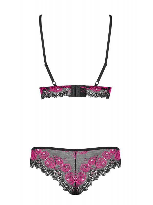 Obsessive Tulia: Dessousset, schwarz/pink - vergleichen und günstig kaufen Obsessive Tulia: Dessousset, schwarz/pink - vergleichen und günstig kaufen