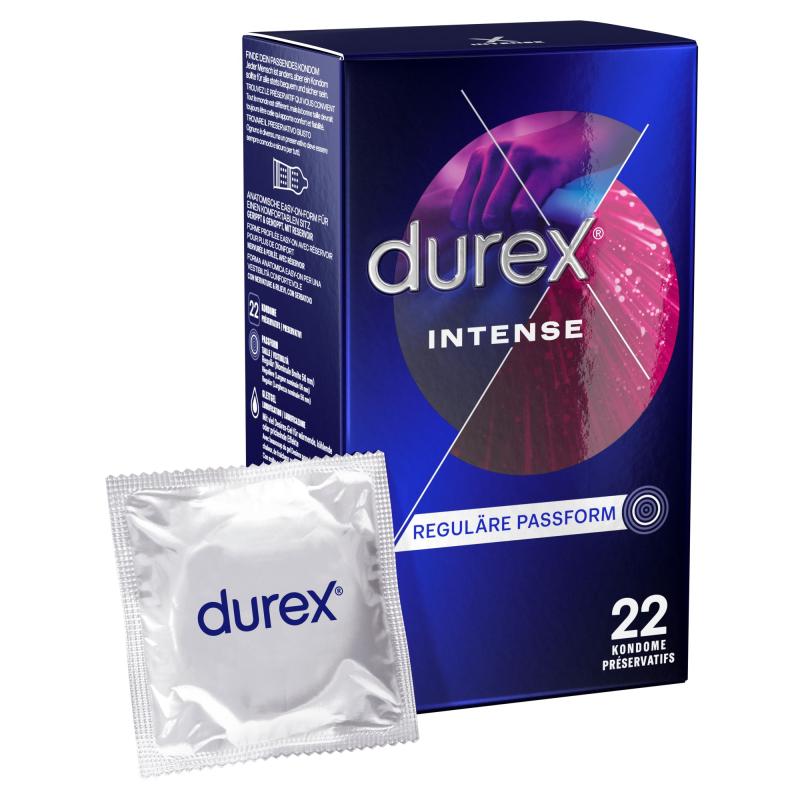 Durex 22 Intense Orgasmic Kondome 56 mm  - vergleichen und g&uuml;nstig kaufen
