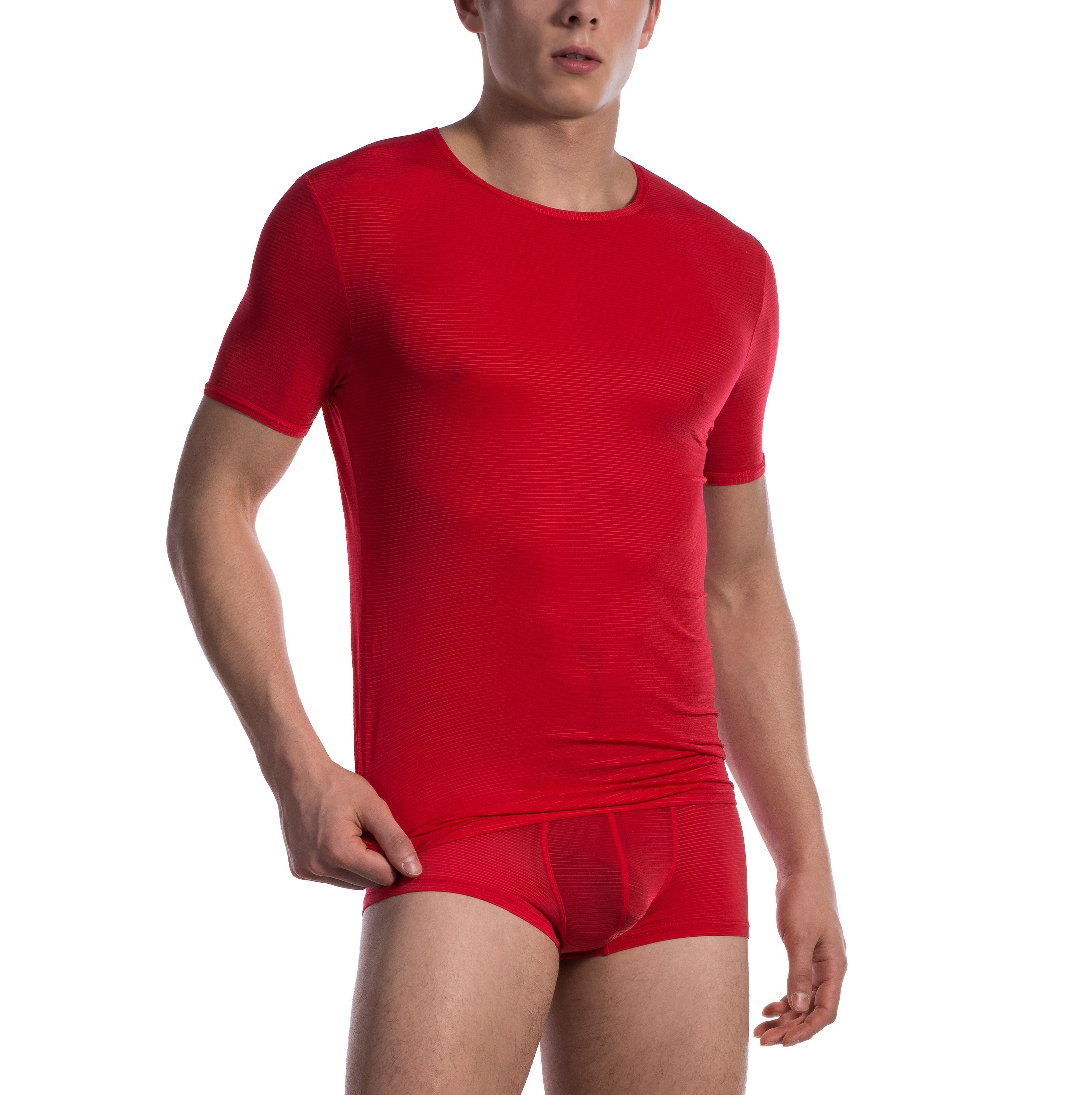 Olaf Benz RED1201: T-Shirt, rot - vergleichen und g&uuml;nstig kaufen