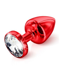 Diogol Butt Plug Round: Analplug (30mm), rot