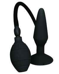 Malesation Inflatable Butt Plug: Analplug mit Pumpe, schwarz