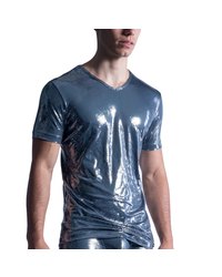 MANSTORE M857: V-Neck-Shirt, grau