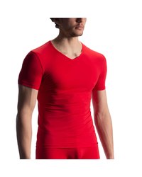 Olaf Benz RED1903: V-Neck-Shirt, rot