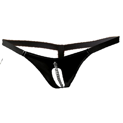 Lack-String mit Kette, schwarz - vergleichen und g&uuml;nstig kaufen