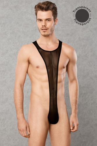 Transparenter Männer-Body - Schwarz - vergleichen und günstig kaufen