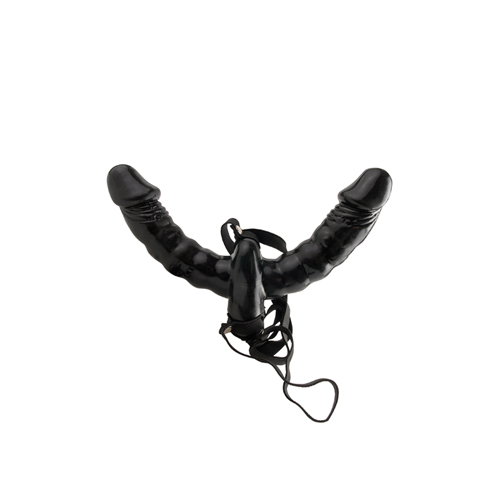 Fetish Fantasy Vibrating Double Delight: Vibro-Strap-On, schwarz - vergleichen und g&uuml;nstig kaufen