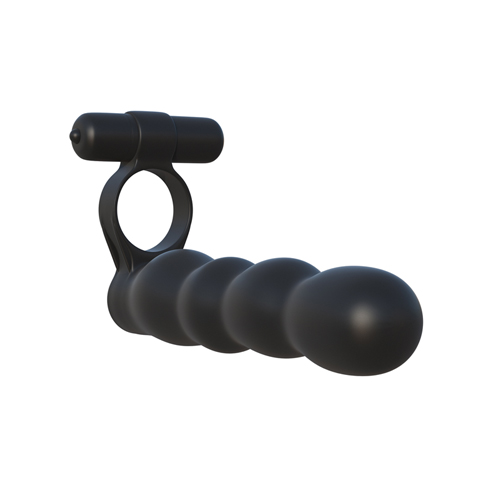 C-Ringz Double Penetrator. Vibro-Penisring mit flexiblem Analdildo, schwarz - vergleichen und günstig kaufen