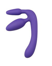Strapless Strap-On - Vaginal-Plug + Analplug + Dildo in Einem - Lila