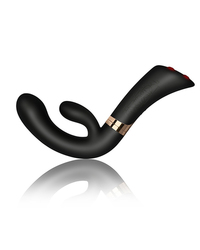 Vibrator Fuzion Enigma mit Klitoris-Reizarm Schwarz 