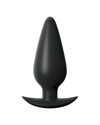Anal Fantasy Large Weighted Silicone Plug: Analplug, schwarz