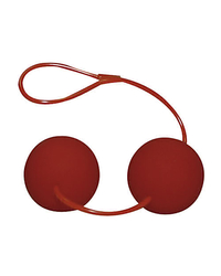 Liebeskugeln „Velvet Red Balls”, 2 Stück, 56 g, Ø 3,5 cm