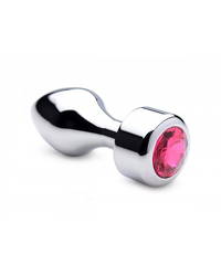 Aluminium Butt Plug mit rosa Kristall - Groß - vergleichen und günstig kaufen