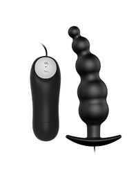 Crazy Bull Patrick: Vibro-Analplug, schwarz