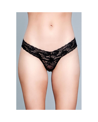 Spitzenhöschen mit V-Schnitt - Schwarz - vergleichen und günstig kaufen