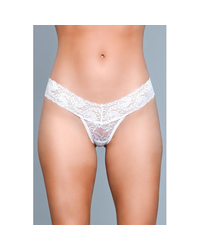 Spitzenhöschen mit V-Schnitt - Weiß - vergleichen und günstig kaufen