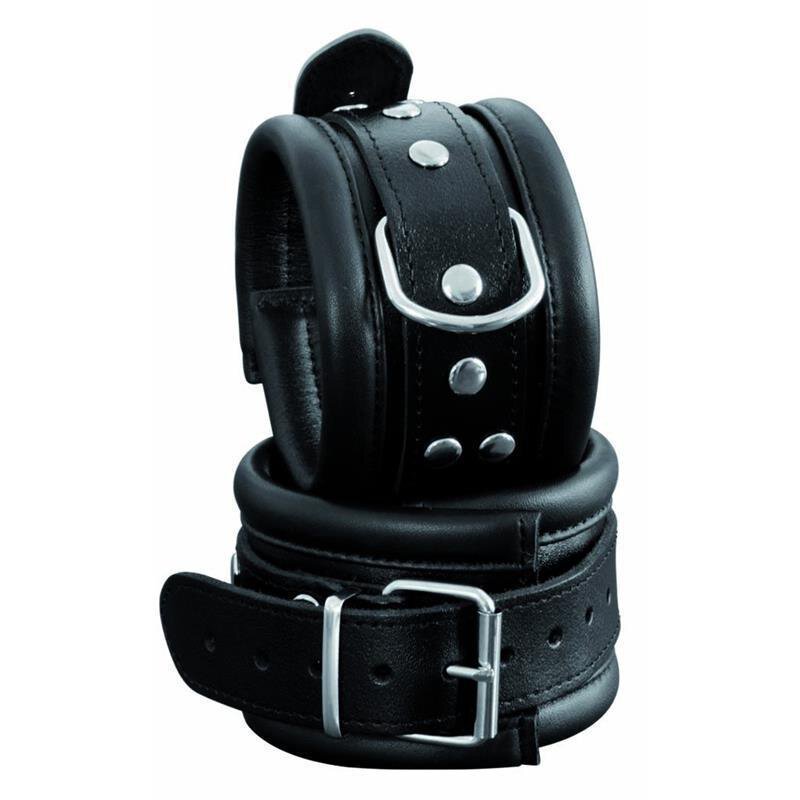 XxdreamSToys: Leder-Fußfesseln breit, schwarz - vergleichen und g&uuml;nstig kaufen