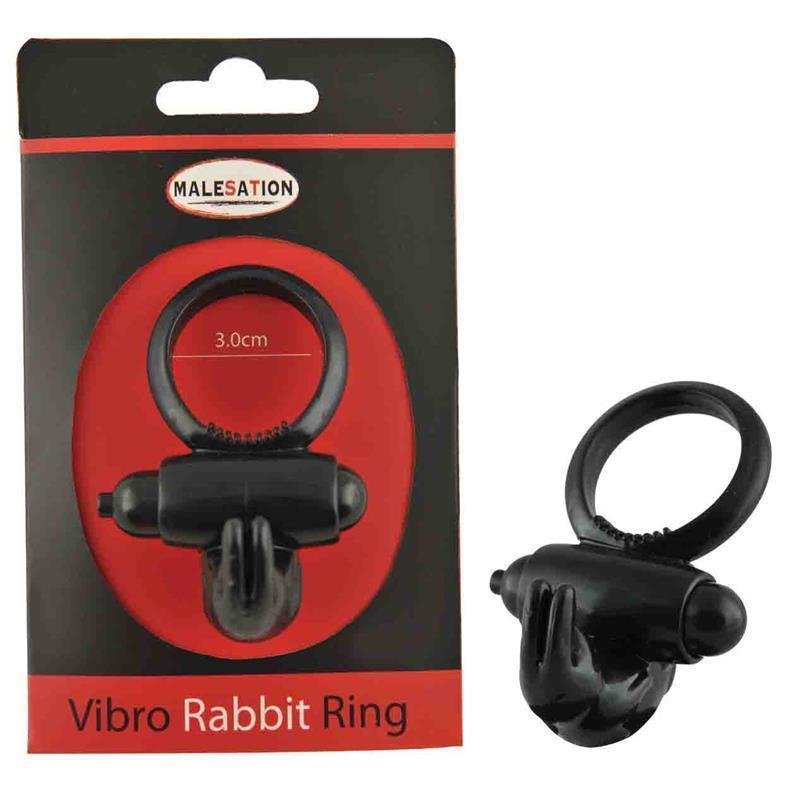 Malesation Vibro-Rabbit-Ring: Vibro-Penisring, schwarz - vergleichen und günstig kaufen