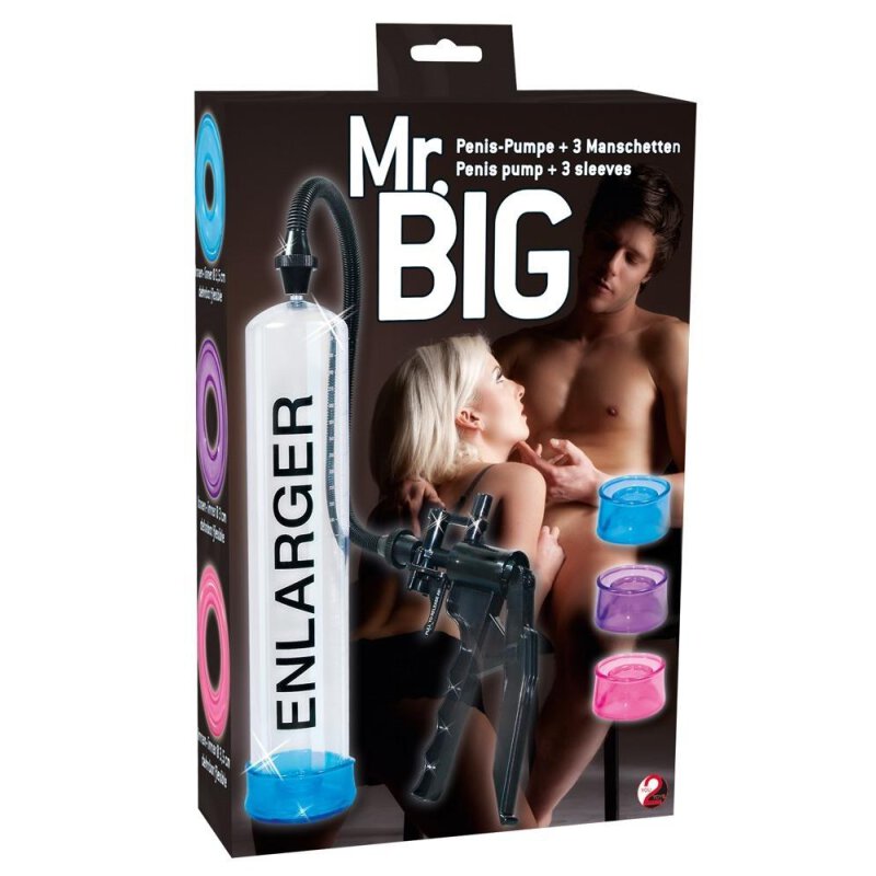 Penispumpe „Mr. Big?? mit Messskala und 3 Sleeves - vergleichen und g&uuml;nstig kaufen