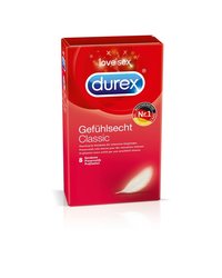 Durex 8 GefÃ¼hlsecht Classic Kondome 56 mm 