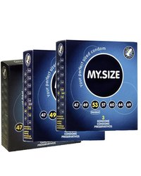 MY.SIZE Kondome 9er Probierpaket (je 3 x 47,49,53 mm) - vergleichen und g&uuml;nstig kaufen