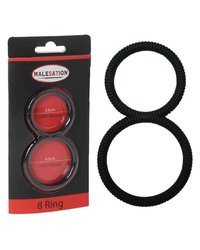 Malesation 8 Ring: Penis-/Hodenring, schwarz