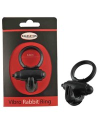 Malesation Vibro-Rabbit-Ring: Vibro-Penisring, schwarz