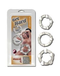 Get Hard: Penisringe-Set, clear