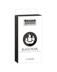 Kondome „Black Pearl??, mit Noppen