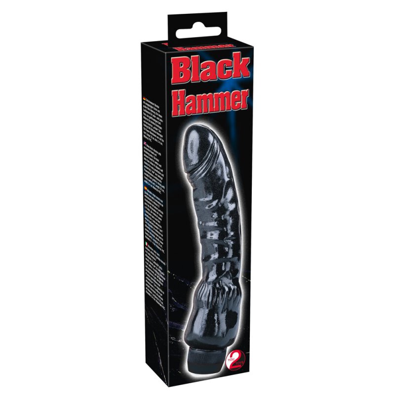 Naturvibrator „Black Hammer??, 22 cm, im Leder-Look - vergleichen und g&uuml;nstig kaufen