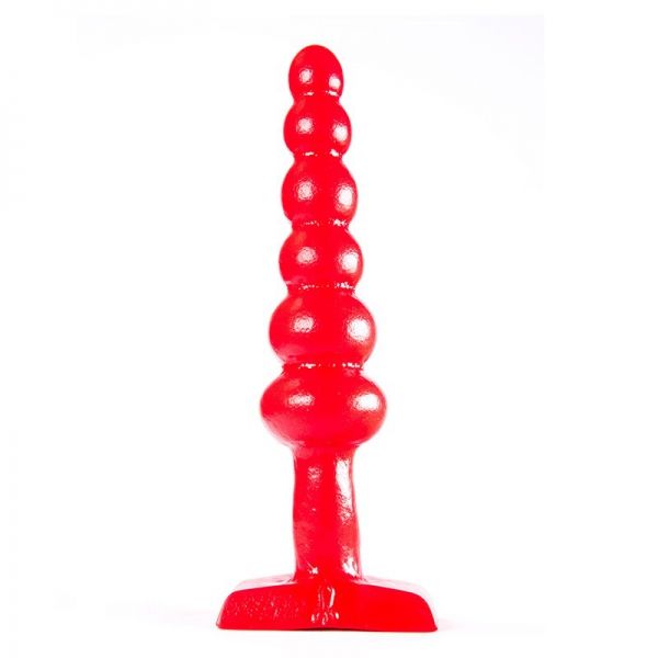Analplug Kugelhagel rot 16 x 4 cm - vergleichen und g&uuml;nstig kaufen