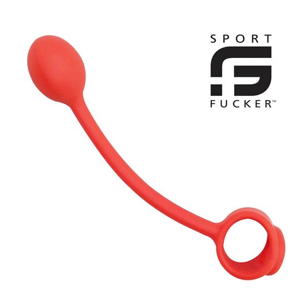 Sport Fucker Thunder Plug Asslock: Penis-/Hodenring mit Analplug, rot - vergleichen und günstig kaufen
