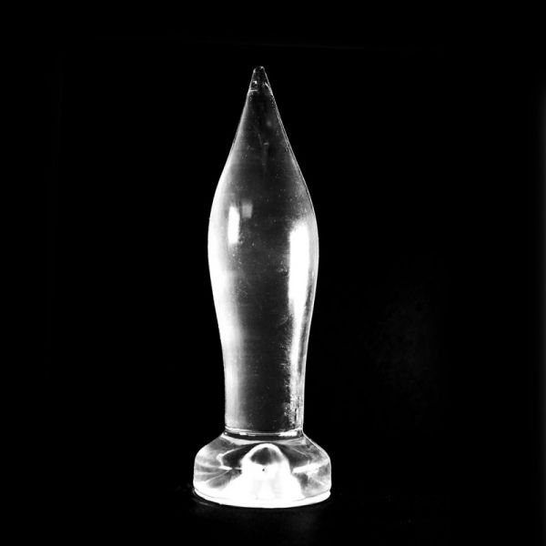 Buttplug lange Kerze transparent 18,5 x 6 cm - vergleichen und g&uuml;nstig kaufen
