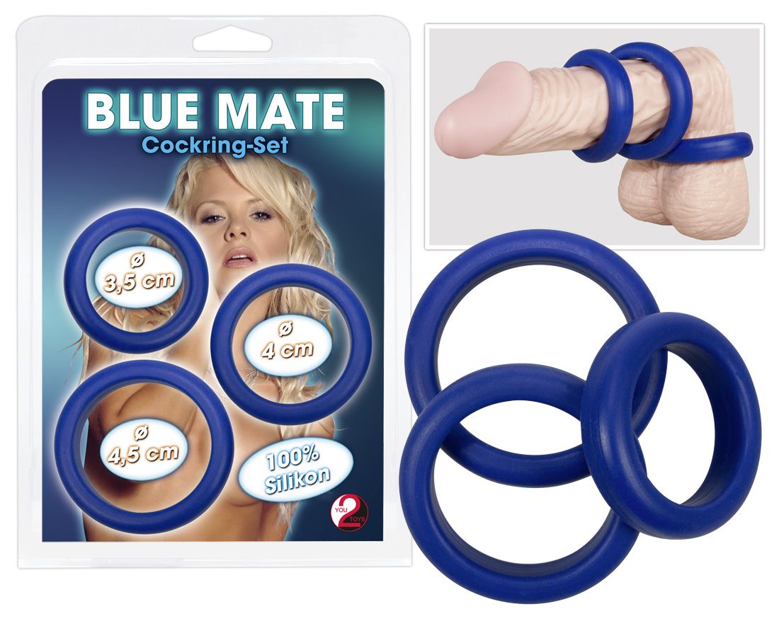 Blue Mate: Penisringe-Set, blau - vergleichen und günstig kaufen Blue Mate: Penisringe-Set, blau - vergleichen und günstig kaufen