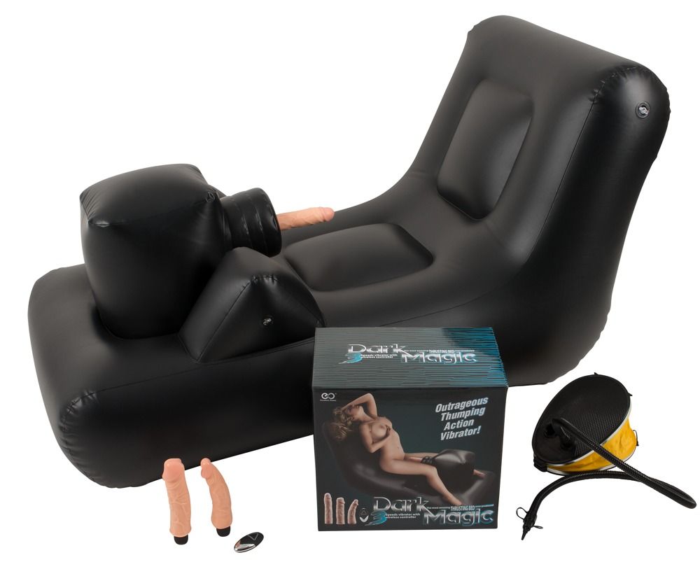 Dark Magic Thrusting Bed: Liebeskissen mit Vibrator, schwarz/haut - vergleichen und günstig kaufen Dark Magic Thrusting Bed: Liebeskissen mit Vibrator, schwarz/haut - vergleichen und günstig kaufen