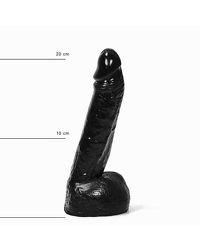 All Black AB12: Dildo, schwarz