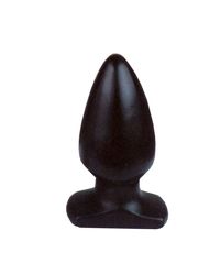 All Black PL07 Analplug, 12 x 5 cm, Large