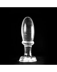 Analplug Frühstücksei transparent 15 x 5 cm
