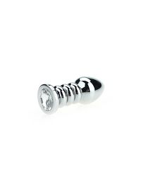 Analplug gerippter Diamant 10,5 x 3,5 cm