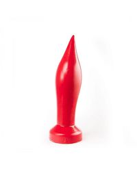 Buttplug lange Kerze rot 18,5 x 6 cm