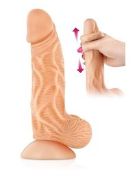 Dildo mit beweglicher Haut 18,5 x 4 cm