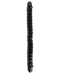 Doppeldildo Snake schwarz 45 x 4 cm
