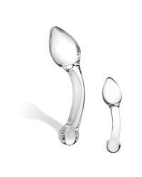 Glasdildo Mush 18 x 4 cm