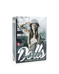 Gummipuppe strenge Soldatin