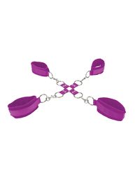 Handschellen Hand und Fuß lila