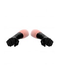 Kurze Latexhandschuhe - schwarz