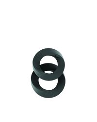 Penisring Set Twist grau