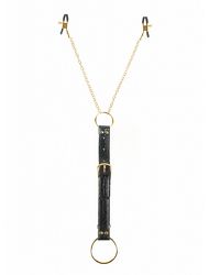 Premium Penisring mit Nippelklemmen