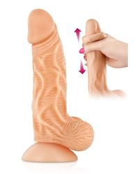 Dildo mit beweglicher Haut 22 x 4,3 cm - vergleichen und g&uuml;nstig kaufen